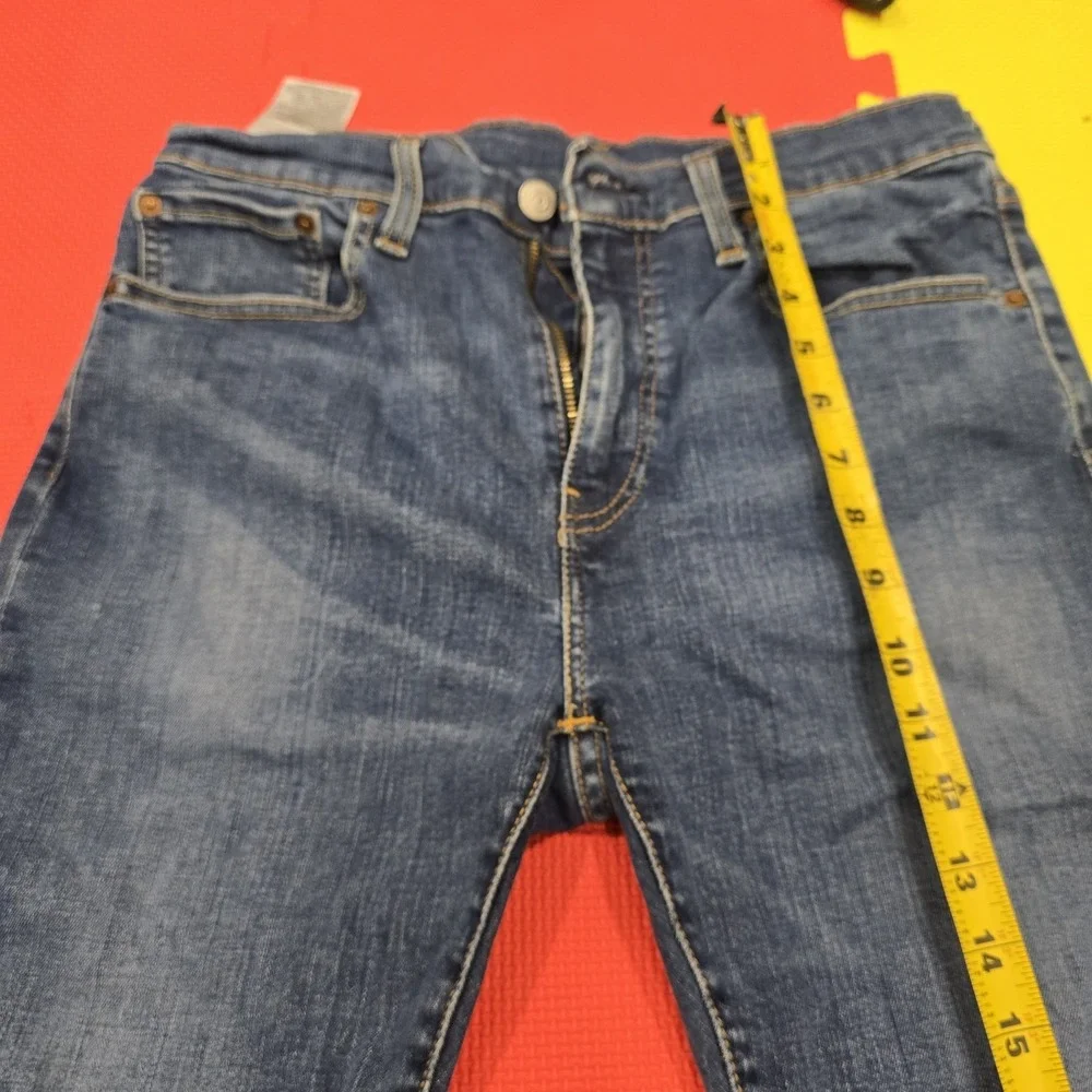 Levi's 512 Slim Taper Mens Blue Jeans W32 L32 Premium Waterless Dark Wash‎
